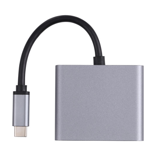2 in 1 USB-C / Type-C to 2 x HDTV Ports HUB Adapter by buy2fix