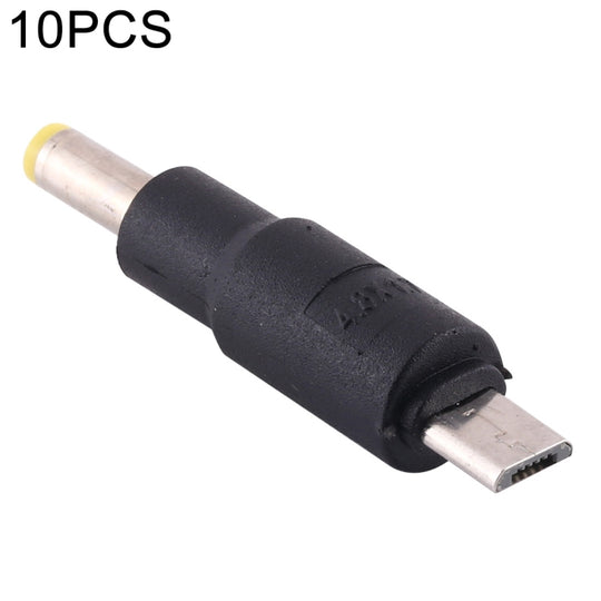 10 Stück 4,8 x 1,7 mm auf Micro-USB-Gleichstromstecker