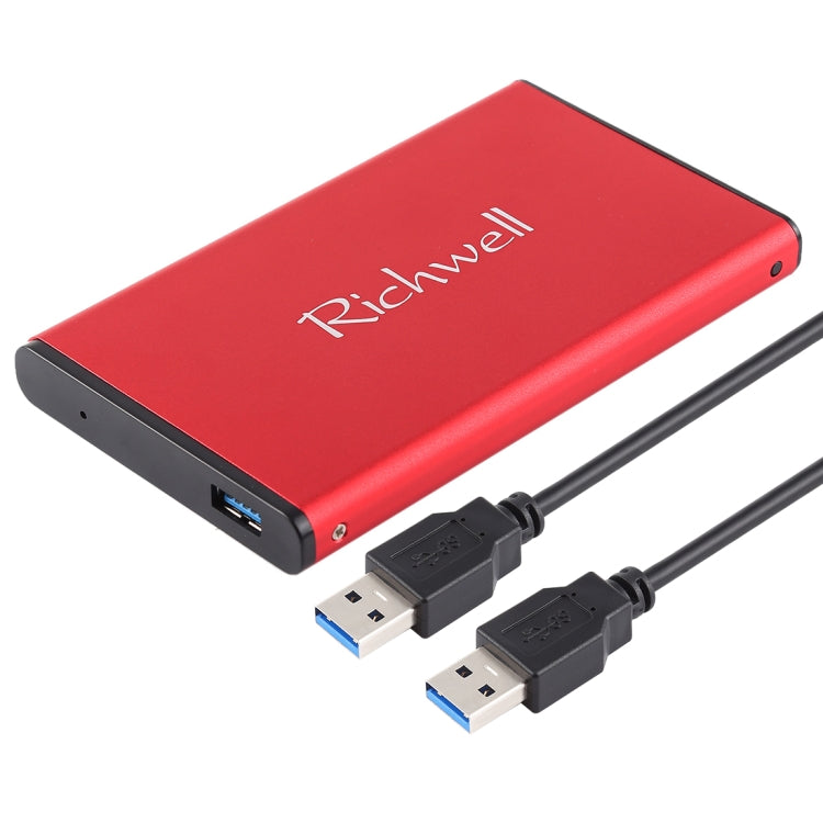 Richwell SATA R2-SATA-2TB 2TB 2.5 inch USB3.0 Super Speed Interface Mobile Hard Disk Drive(Red) - External Hard Drives by Richwell | Online Shopping UK | buy2fix