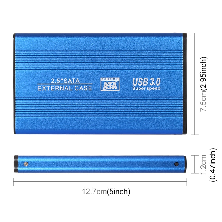 Richwell SATA R2-SATA-320GB 320GB 2.5 inch USB3.0 Super Speed Interface Mobile Hard Disk Drive(Blue) - External Hard Drives by Richwell | Online Shopping UK | buy2fix