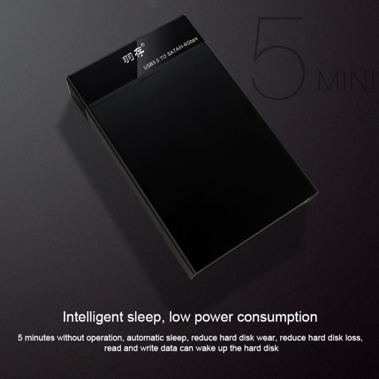 Universal SATA 2.5 / 3.5 inch USB3.0 Interface External Solid State Drive Enclosure for Laptops / Desktop Computers, The Maximum Support Capacity: 10TB by buy2fix