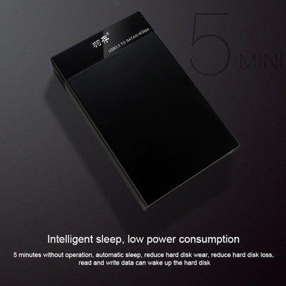 Universal SATA 2.5 / 3.5 inch USB3.0 Interface External Solid State Drive Enclosure for Laptops / Desktop Computers, The Maximum Support Capacity: 10TB by buy2fix