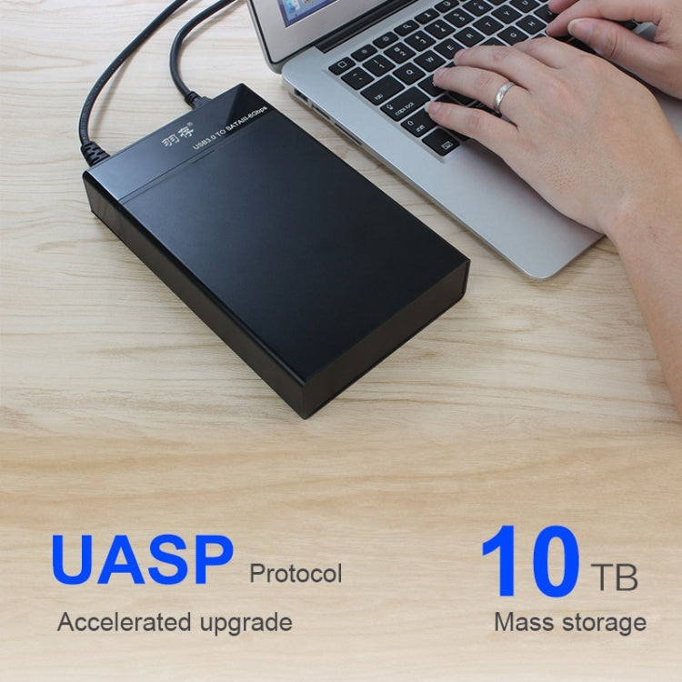 Universal SATA 2.5 / 3.5 inch USB3.0 Interface External Solid State Drive Enclosure for Laptops / Desktop Computers, The Maximum Support Capacity: 10TB by buy2fix