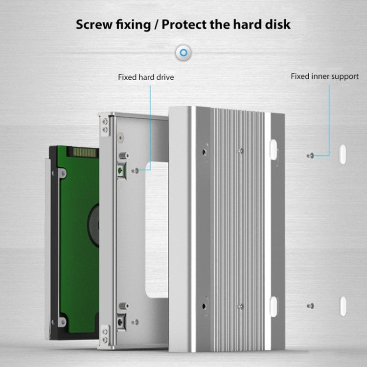 Blueendless U23Q SATA 2.5 inch Micro B Interface HDD Enclosure with USB-C / Type-C to USB 3.0 Cable, Support Thickness: 1cm or less by buy2fix