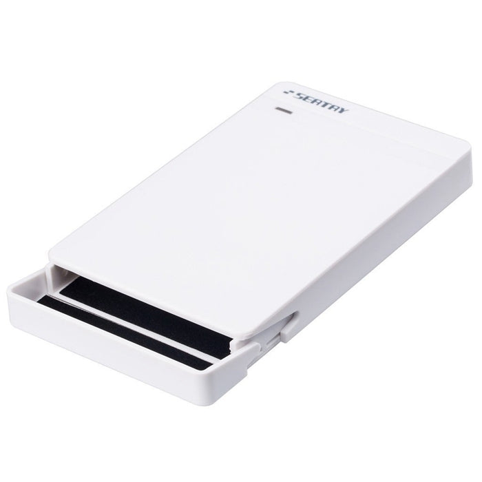 SEATAY HD213 Tool Free Screwless SATA 2.5 inch USB 3.0 Interface HDD Enclosure, The Maximum Support Capacity: 2TB(White) by buy2fix