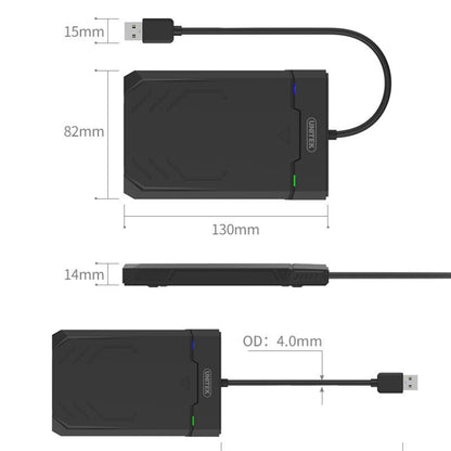 UNITEK SATA 2.5 inch USB 3.0 Interface HDD Enclosure, Length: 30cm -  by buy2fix | Online Shopping UK | buy2fix