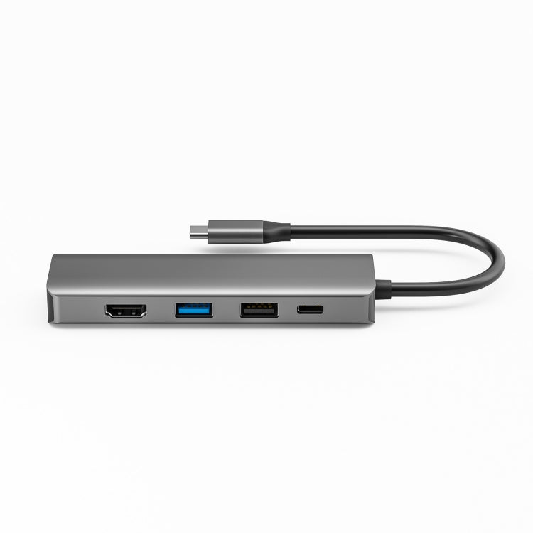 TS08 8 in 1 PD + HDMI + VGA + AUX + USB3.0 + USB2.0 + SD + TF to USB-C / Type-C HUB Adapter - Computer & Networking by buy2fix | Online Shopping UK | buy2fix