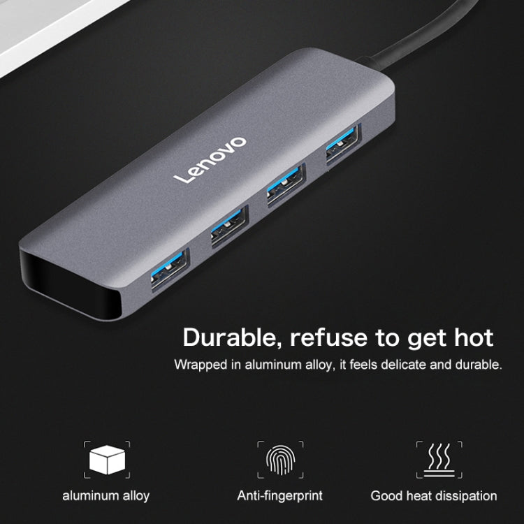Lenovo U04 4 In 1 USB 3.0 Multi-port Converter Splitter Hub - Computer & Networking by Lenovo | Online Shopping UK | buy2fix