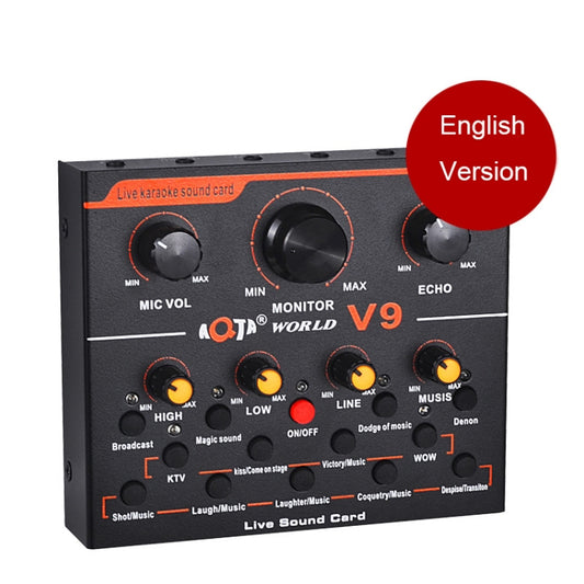 V9 Live Broadcasting Equipment Webcast Entertainment Streamer Sound Card by buy2fix