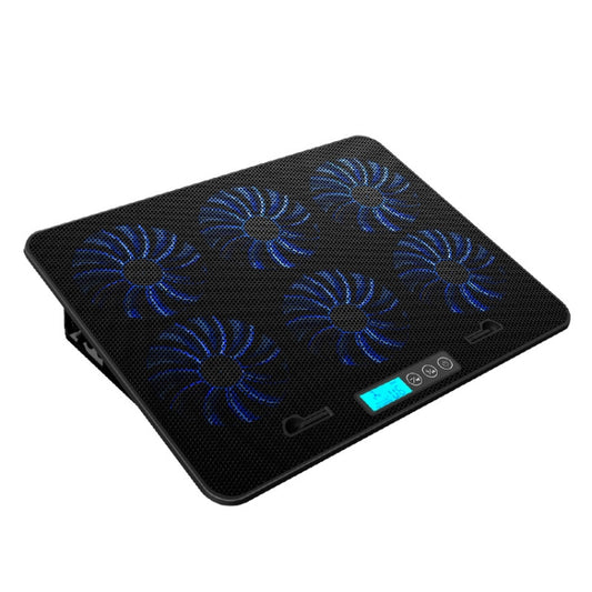ICE COOREL Notebook Computer Base Speed Control Silent Six-fan Cooling Holder Cooling Rack, Style: Flagship by buy2fix