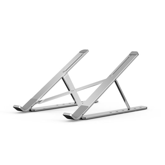 Portable Adjustable Laptop Stand Desktop Lifting Height Increase Rack Folding Heat Dissipation Holder, Style: Ordinary(Silver) by buy2fix