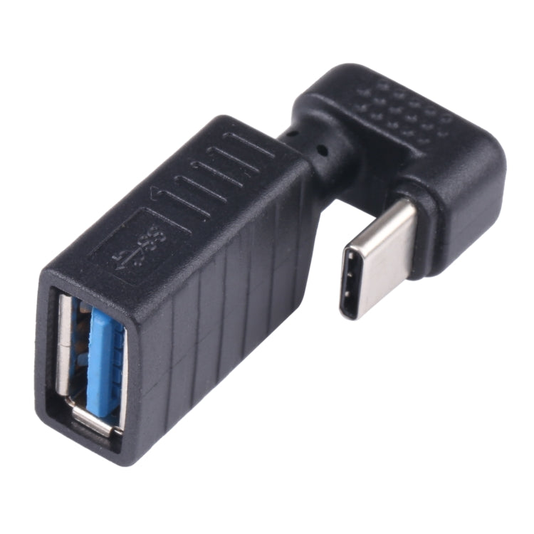 USB-C / Type-C Male to USB 3.0 Female U-shaped Elbow OTG Adapter - Computer & Networking by buy2fix | Online Shopping UK | buy2fix
