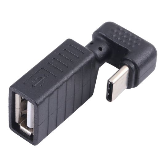USB-C / Type-C Male to USB 2.0 Female U-shaped Elbow OTG Adapter by buy2fix