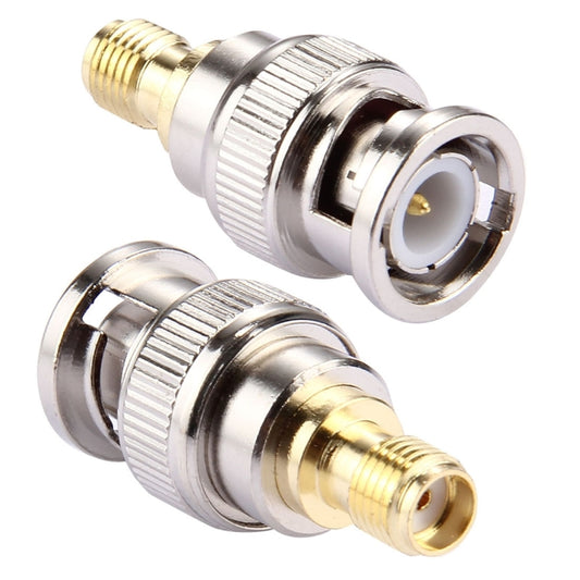 2 PCS BNC Male to SMA Female Connector - Security by buy2fix | Online Shopping UK | buy2fix