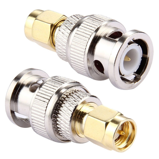 2 PCS BNC Male to SMA Male Connector - Security by buy2fix | Online Shopping UK | buy2fix