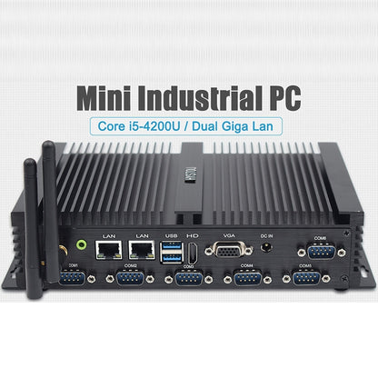 HYSTOU K4 Windows 10 or Linux System Mini ITX PC, Intel Core i5-4200U 2 Core 4 Threads up to 1.60-2.60GHz, Support mSATA, WiFi, 8GB RAM DDR3 + 128GB SSD - Computer & Networking by HYSTOU | Online Shopping UK | buy2fix