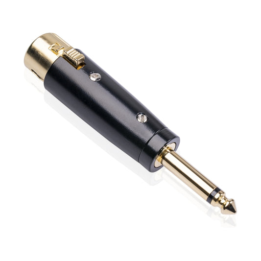 5 PCS LZ1167G 6.35mm Single Track Male Head to XRL Female Audio Adapter Plug (Black) by buy2fix