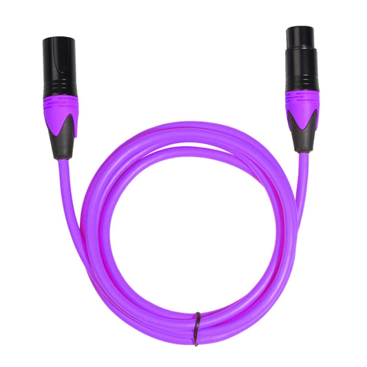 XRL Male to Female Microphone Mixer Audio Cable, Length: 1.8m (Purple) - Consumer Electronics by buy2fix | Online Shopping UK | buy2fix