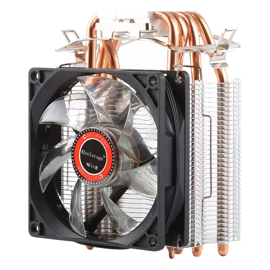 CoolAge L400 DC 12 V 1600 PRM 40,5 cfm Kühlkörper Hydraulischer Lagerlüfter CPU-Lüfter für AMD Intel 775 1150 1156 1151 (Weiß)