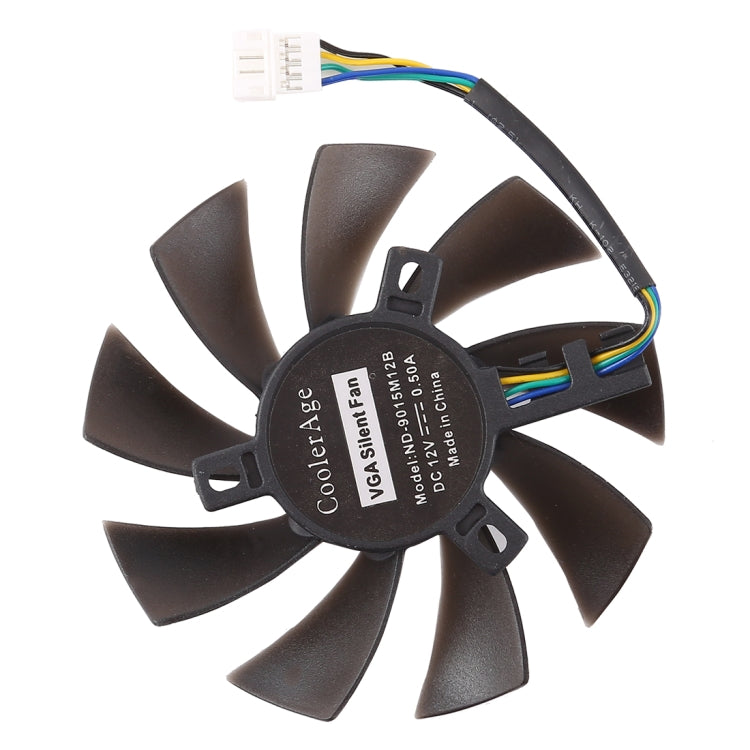 T129215SU 4 Pin Two Ball-Bearing Replace Cooling Fan for MSI Gigabyte GTX 1060 RX 480 460 570 580 R9 290X RX 550 Card Cooler Fan, Diameter: 85mm by buy2fix