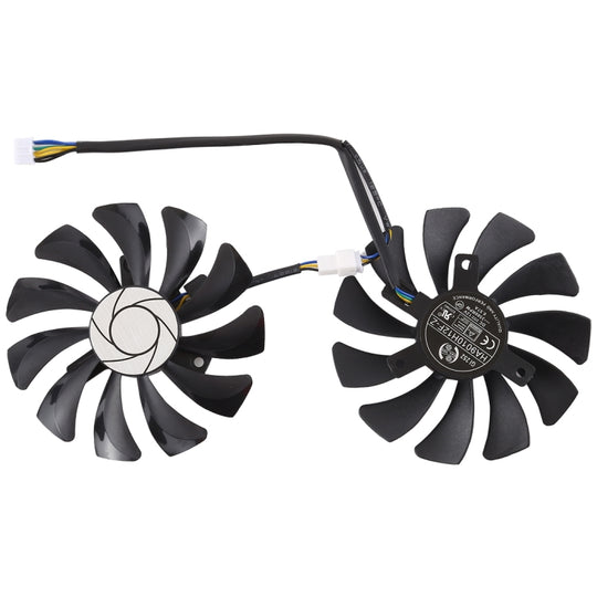 HA9010H12F-Z 4-poliger Grafikkartenlüfter für MSI GeForce GTX 1050 Hurricane GTX 1060 Hurricane 6G GDDR, Durchmesser: 85 mm, Paar