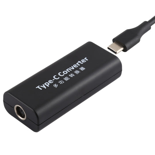 Adaptateur de connecteur d'alimentation femelle DC 7,4 x 0,6 mm vers USB-C/Type-C femelle avec câble USB-C/Type C de 15 cm