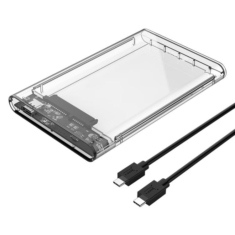 ORICO 2139C3-G2 SATA 2.5 inch USB3.1 Gen2 USB-C / Type-C Interface Transparent Hard Drive Enclosure, Support Storage Capacity: 4TB - HDD Enclosure by ORICO | Online Shopping UK | buy2fix