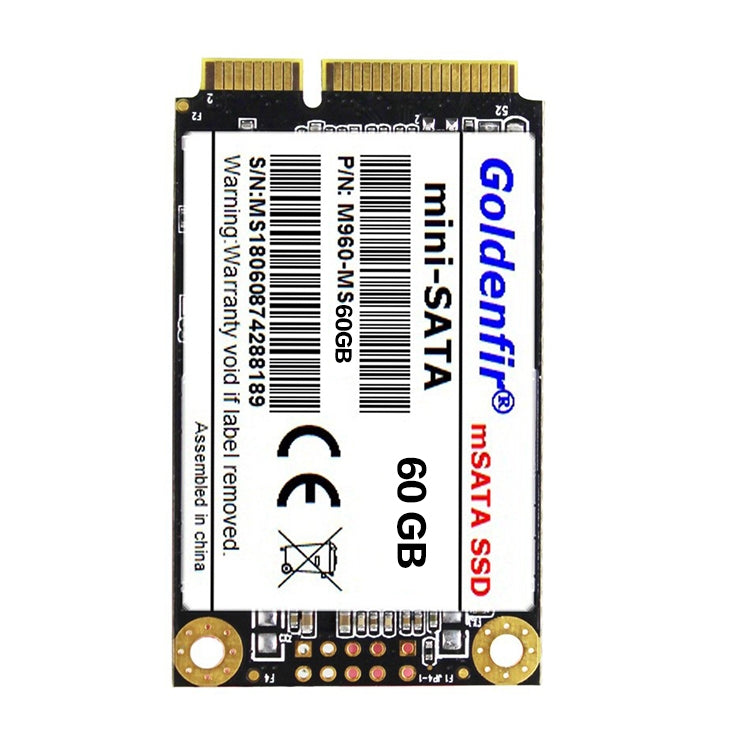 Goldenfir 1.8 inch Mini SATA Solid State Drive, Flash Architecture: TLC, Capacity: 60GB - Computer & Networking by Goldenfir | Online Shopping UK | buy2fix