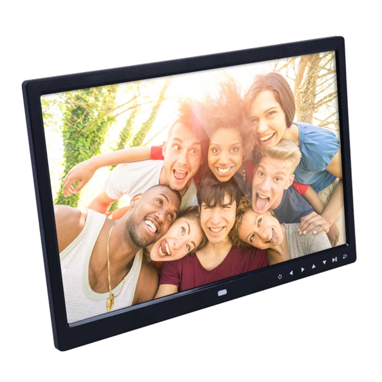 15.0 inch LED Display Digital Photo Frame with Holder / Remote Control, Allwinner, Support USB / SD Card Input / OTG(Black) - Consumer Electronics by buy2fix | Online Shopping UK | buy2fix