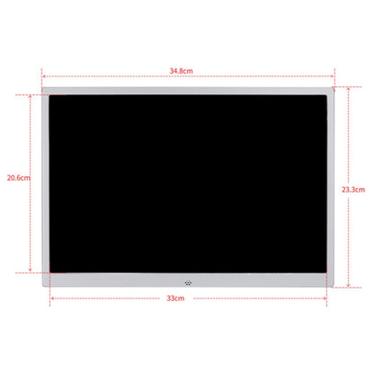 HSD1504 15.4 inch LED 1280x800 High Resolution Display Digital Photo Frame with Holder and Remote Control, Support SD / MMC / MS Card / USB Port, US Plug(Silver) - Consumer Electronics by buy2fix | Online Shopping UK | buy2fix