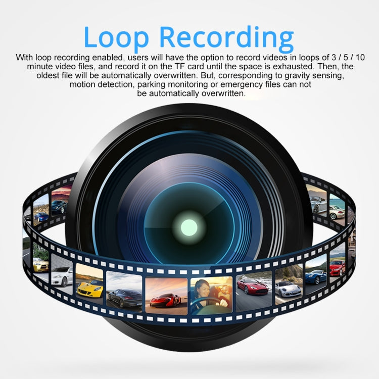 GS63H Car DVR Camera 2.4 inch LCD Screen HD 2880 x 2160P 150 Degree Wide Angle Viewing, Support Motion Detection / TF Card / G-Sensor / GPS / WiFi / HDMI(Black) by buy2fix