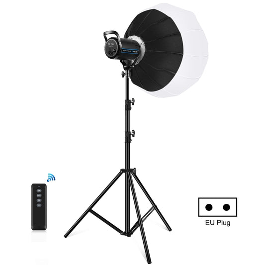 PULUZ 100W 5600K Studio Video Light + 2.8m Light Holder + 65cm Foldable Lantern Softbox Photography Kit(EU Plug) - Shoe Mount Flashes by PULUZ | Online Shopping UK | buy2fix