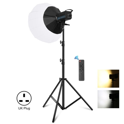 PULUZ 220V150W 3200K-5600K Studio Video Light + 2.8m Light Holder + 65cm Foldable Lantern Softbox Photography Kit(UK Plug) - Camera Accessories by PULUZ | Online Shopping UK | buy2fix