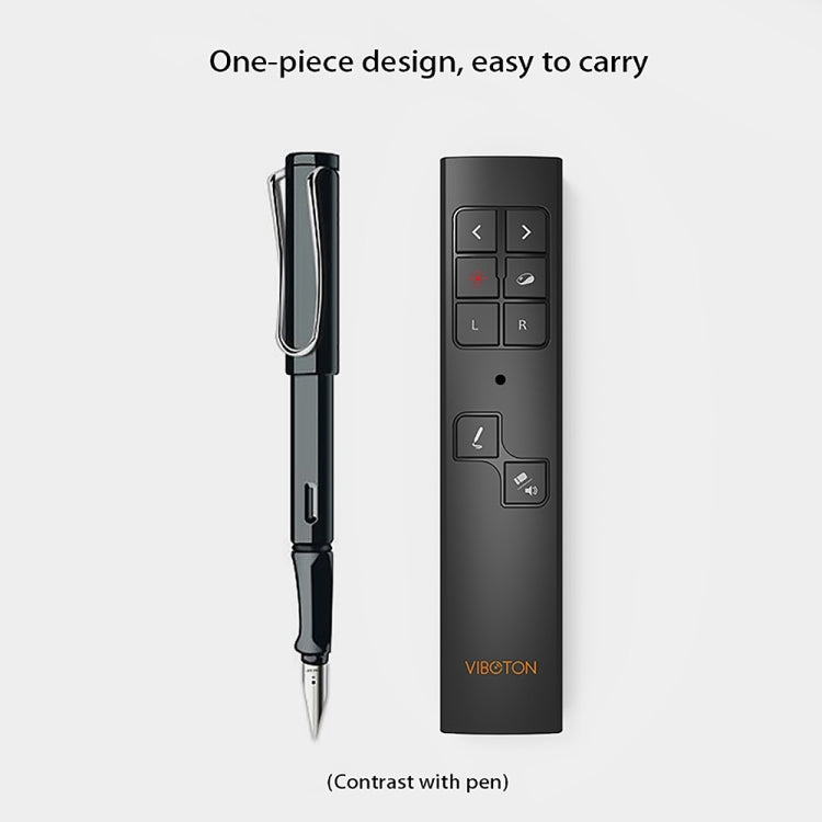 VIBOTON PP930 2.4GHz Multimedia Presentation Remote PowerPoint Clicker Wireless Presenter Handheld Controller Flip Pen, Control Distance: 30m(Black) -  by VIBOTON | Online Shopping UK | buy2fix