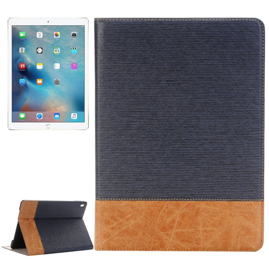 Cross Texture Horizontal Flip Leather Case with Holder & Card Slots & Wallet for iPad Pro 9.7 inch(Dark Blue) by buy2fix