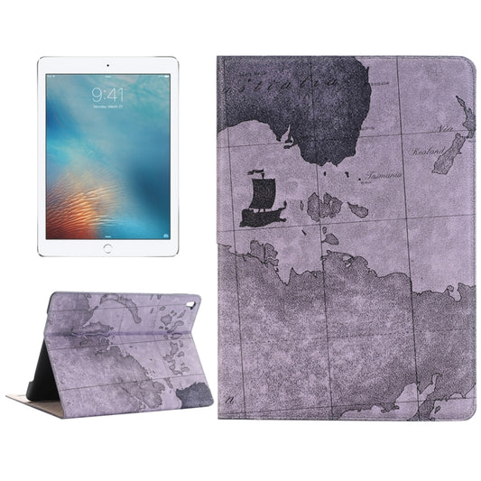 Map Pattern Horizontal Flip Leather Case with Holder & Card Slots & Wallet for iPad Pro 9.7 inch, Random Pattern Delivery by buy2fix