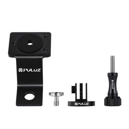PULUZ Aluminum Alloy Motorcycle Fixed Holder Mount with Tripod Adapter & Screw for GoPro Hero11 Black / HERO10 Black /9 Black /8 Black /7 /6 /5 /5 Session /4 Session /4 /3+ /3 /2 /1, DJI Osmo Action and Other Action Cameras(Black) - DJI & GoPro Accessories by PULUZ | Online Shopping UK | buy2fix