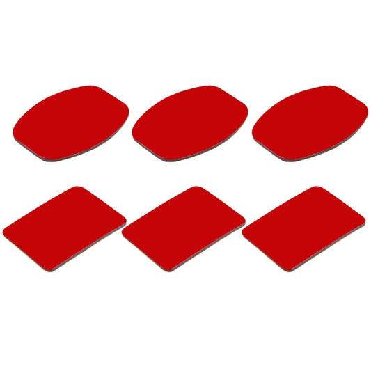 PULUZ 3 Flat Adhesive Pad Stickers + 3 Curved Adhesive Pad Stickers for GoPro, Insta360, DJI and Other Action Cameras by PULUZ