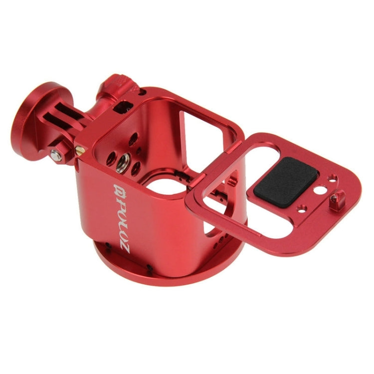 PULUZ Housing Shell CNC Aluminum Alloy Protective Cage Kit with Metal Wrench & Lens Cap & Screw & Tripod Adapter for GoPro HERO5 Session /HERO4 Session /HERO Session(Red) - DJI & GoPro Accessories by PULUZ | Online Shopping UK | buy2fix