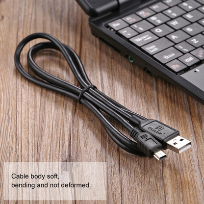 PULUZ 1m Mini 5pin USB Sync Data Charging Cable for Canon EOS 50D / 60D / 70D / 5D2 / 5D3 - Camera Accessories by buy2fix | Online Shopping UK | buy2fix