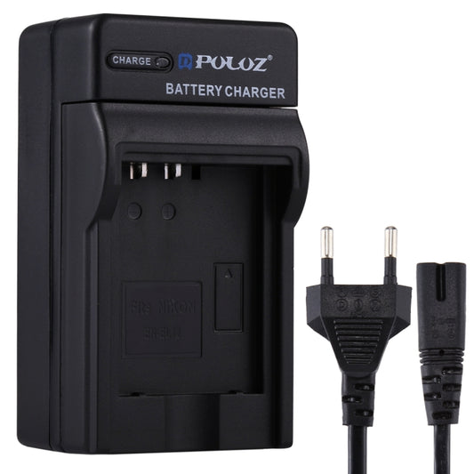 PULUZ EU Plug Battery Charger with Cable for Nikon EN-EL12 Battery - Battery Wall Charger by PULUZ | Online Shopping UK | buy2fix