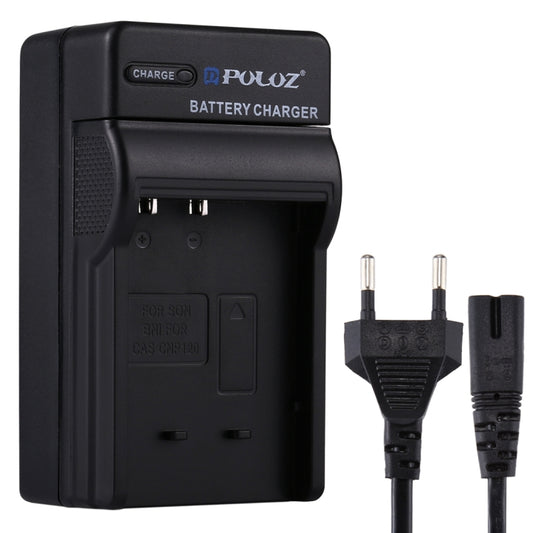 PULUZ EU Plug Battery Charger with Cable for Casio CNP120 Battery - Battery Wall Charger by PULUZ | Online Shopping UK | buy2fix