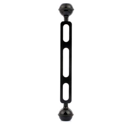 PULUZ 7.87 inch 20cm Aluminum Alloy Dual Balls Arm for Underwater Torch / Video Light, Ball Diameter: 2.54cm(Black) - Camera Accessories by PULUZ | Online Shopping UK | buy2fix