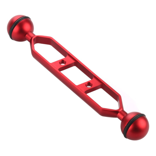 PULUZ 7.0 inch 17.7cm Aluminum Alloy Dual Balls Arm, Ball Diameter: 25mm(Red) - Camera Accessories by PULUZ | Online Shopping UK | buy2fix