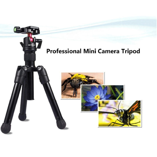 PULUZ Pocket Mini Microspur Photos Magnesium Alloy Tripod Mount with 360 Degree Ball Head for DSLR & Digital Camera, Adjustable Height: 24.5-57cm, Load Max: 3kg by PULUZ