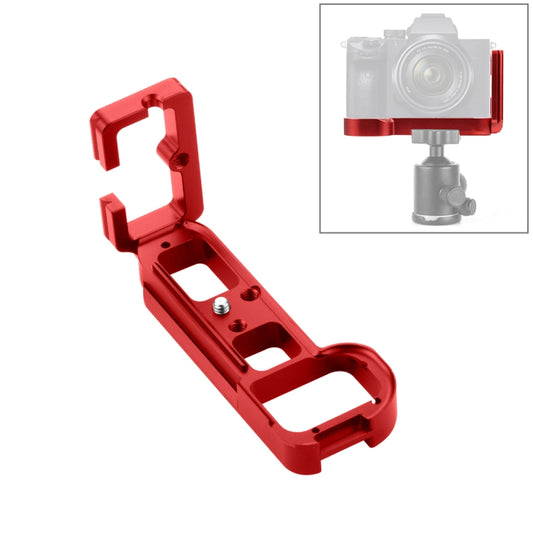 PULUZ 1/4 inch Vertical Shoot Quick Release L Plate Bracket Base Holder for Sony A7R / A7 / A7S(Red) - Camera Accessories by PULUZ | Online Shopping UK | buy2fix