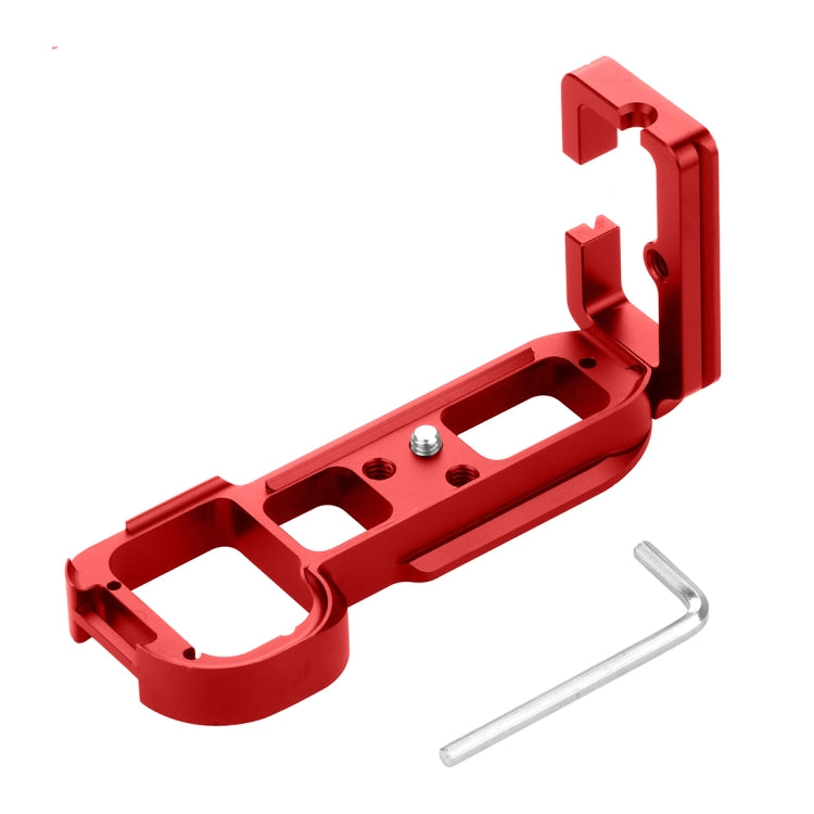 PULUZ 1/4 inch Vertical Shoot Quick Release L Plate Bracket Base Holder for Sony A7R / A7 / A7S(Red) - Camera Accessories by PULUZ | Online Shopping UK | buy2fix