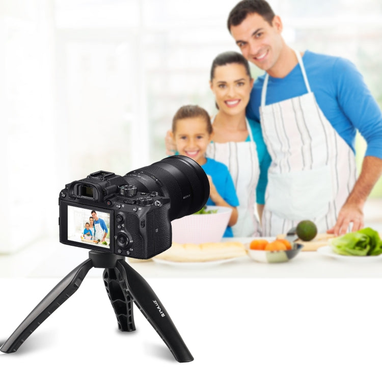 PULUZ Simple Mini ABS Desktop Tripod Mount with 1/4 inch Screw for DSLR & Digital Cameras, Working Height: 9cm(Black) by PULUZ