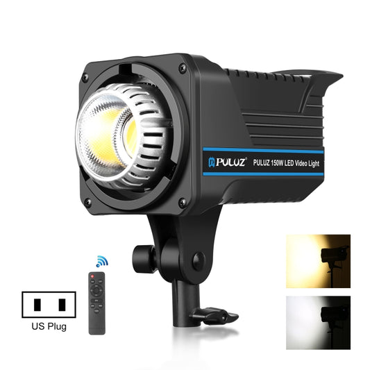 PULUZ 220V 150W Studio Video Light 3200K-5600K Dual Color Temperature Built-in Dissipate Heat System with Remote Control(US Plug) - Camera Accessories by PULUZ | Online Shopping UK | buy2fix