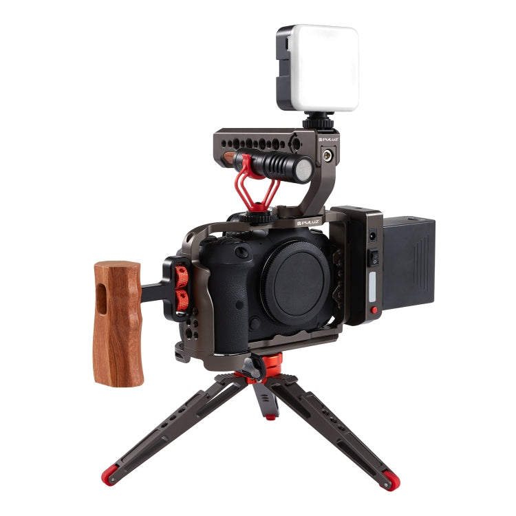 PULUZ Video Camera Cage Stabilizer for Canon EOS R5 / EOS R6, without Handle(Bronze) - Camera Accessories by PULUZ | Online Shopping UK | buy2fix